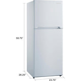 Wholesale-MAGIC COOL MCR10WI 10cf Frost Free 2 door refrigerator white-Refrigerators-Electro Vision Inc
