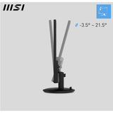 Wholesale-MSI 9S63PD5CT Monitor 24" MP242 Flat, 100HZ - Black-Monitor-Electro Vision Inc