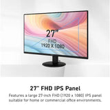 Wholesale-MSI Pro 9S63PD6CT Computer Monitor MP272L, 68.6 CM, (27") - Black-Monitor-Electro Vision Inc