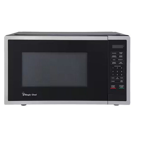 Wholesale-Magic Chef 0.9 cu. ft. 900-Watt Countertop Microwave in Stainless Steel-Microwave-Electro Vision Inc