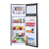 Wholesale-Magic Chef MCDR740STE Mini Fridge in Platinum Steel with Freezer 7.3 CF - 2-Door-Electro Vision Inc