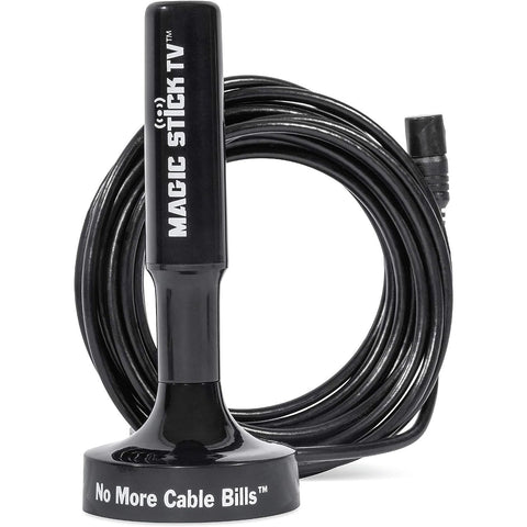 Wholesale-Magic Stick Antenna for Smart TV Black 16 Ft Cable-TV Tuner Cards & Adapters-Electro Vision Inc