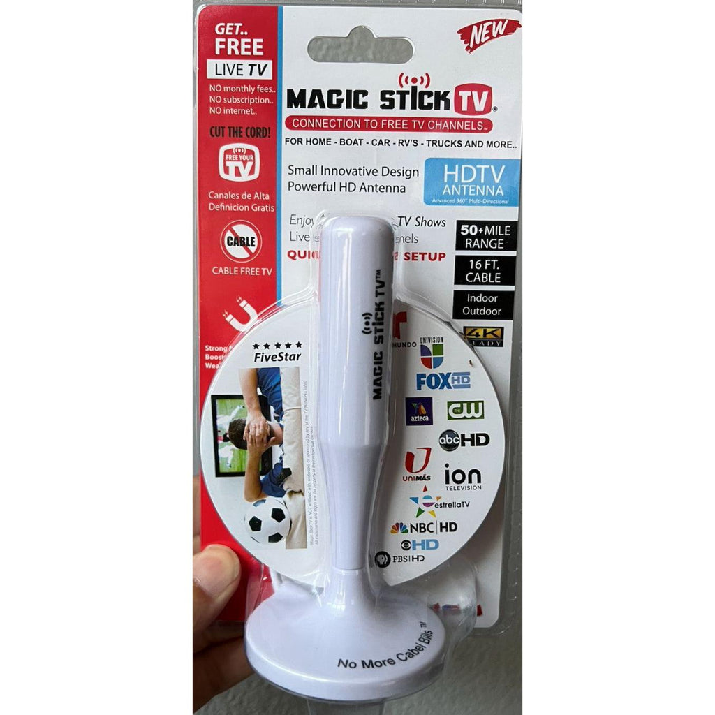 Magic Stick TV - Magnetic Antenna - Plug and Play for Live TV - White ...