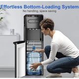 Wholesale-Manastin Bottom WC24 Loading Water Dispenser, 3 Temperatures (Hot, Room and Cold), Child Safety Lock, LED Display with Empty Bottle-Water Dispenser-Electro Vision Inc