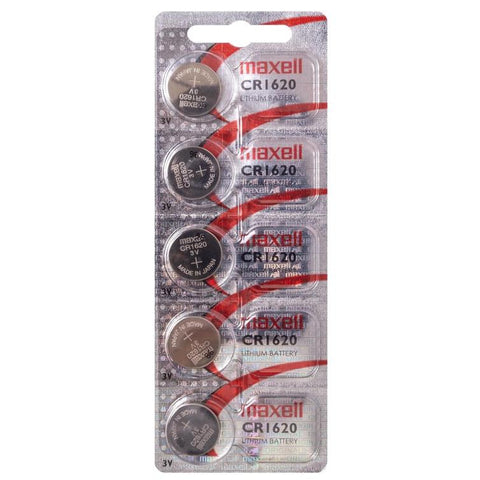 Wholesale-Maxell Battery CR1620 Pack of 5-Battery-Electro Vision Inc