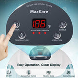 Wholesale-Maxkare XKAMSPA16 Foot Spa/Bath Massager with Heat Bubbles Vibration 3 in 1 Function-Foot Spa-Electro Vision Inc