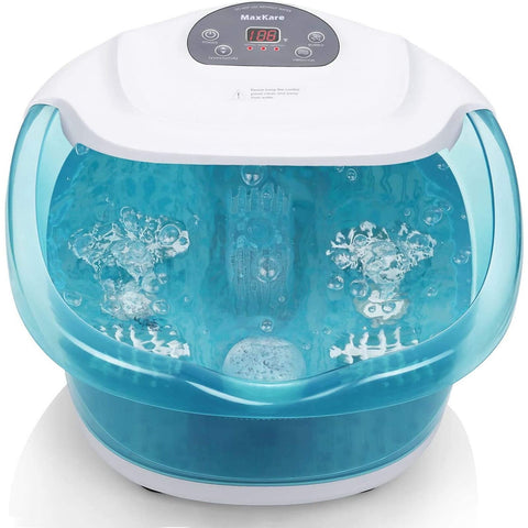 Wholesale-Maxkare XKAMSPA16 Foot Spa/Bath Massager with Heat Bubbles Vibration 3 in 1 Function-Foot Spa-Electro Vision Inc
