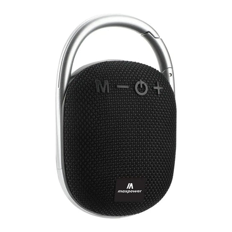 Wholesale-Maxpower MPD321BK Portable Clip-on Bluetooth Speaker Black-Electro Vision Inc