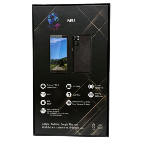 Wholesale-Maze Speed M55 Smartphone 5.5 inch 2GB 16GB Android 13 Go Edition-cellphone-Electro Vision Inc