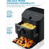 Wholesale-Midea MAD113MCAF-R/B Dual Basket Air Fryer Oven 11 Quart - CERTIFIED REFURBISHED-Air Fryer-Electro Vision Inc