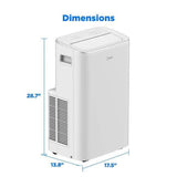 Wholesale-Midea MAP10V1JWT Portable AC 10000 Btu-Portable AC-Electro Vision Inc