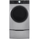 Wholesale-Midea MLG52S7AGS 8.0 CF Front Load Gas Dryer Graphite Steel-Dryer-Electro Vision Inc