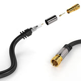 Wholesale-Monster MHV11038BLK Premium Coaxial RG-6 Cable 100ft-Network Cable-Electro Vision Inc