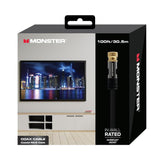 Wholesale-Monster MHV11038BLK Premium Coaxial RG-6 Cable 100ft-Network Cable-Electro Vision Inc