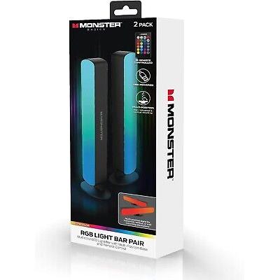 Wholesale-Monster MLB72013RGB LED Light Bar with Remote Control 2-Pack Multi-Color-LED Light-Electro Vision Inc
