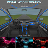 Wholesale-Monster MLB72016RGB Bluetooth Sound Reactive RGB Fiber Optic Car Interior Lighting Kit-Lighting-Electro Vision Inc