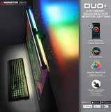 Wholesale-Monster MLB72027RGB 2-in-1 Smart Sound Reactive Monitor Desk LED Light Sound Reactive-Light Bar-Electro Vision Inc
