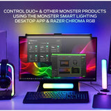 Wholesale-Monster MLB72027RGB 2-in-1 Smart Sound Reactive Monitor Desk LED Light Sound Reactive-Light Bar-Electro Vision Inc