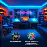 Wholesale-Monster MLW71004ICM Smart Lighting 10FT Smart RGBIC Flow LED Light Strip-Light Strip-Electro Vision Inc