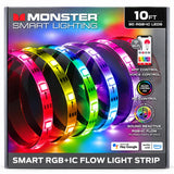Wholesale-Monster MLW71004ICM Smart Lighting 10FT Smart RGBIC Flow LED Light Strip-Light Strip-Electro Vision Inc