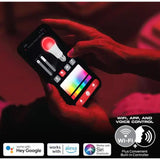 Wholesale-Monster MLW71010ICM Smart Lighting Sound Reactive Flow Multi-Color LED 10ft Light Strip-Light Strip-Electro Vision Inc