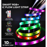 Wholesale-Monster MLW71010ICM Smart Lighting Sound Reactive Flow Multi-Color LED 10ft Light Strip-Light Strip-Electro Vision Inc
