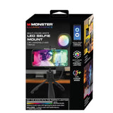 Wholesale-Monster MSV71001RGB 2-in-1 LED Selfie Tripod Mount, 6 x 1, Black-Electro Vision Inc