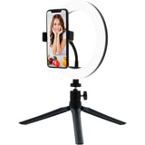 Wholesale-Monster MSV71010RGB - Multi-color 10" LED Ring Light Smartphone Mount, 6ft USB Cable-Ring Light-Mon-MSV71010RGB-Electro Vision Inc