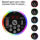 Wholesale-Monster WFM9-1002 Led Light Accent Bluetooth FM Transmitter-LED Light-Electro Vision Inc