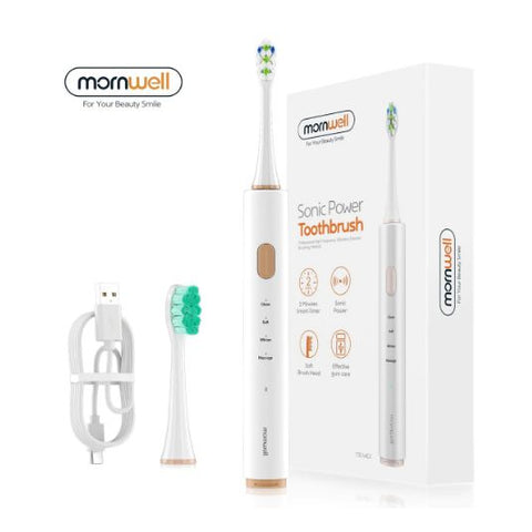 Wholesale-Mornwell T32 Power Toothbrush White-Smart Toothbrush-Electro Vision Inc