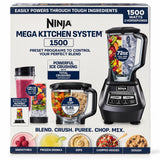 Wholesale-Ninja BL770 Mega Kitchen System Blender 1500W 72 oz Pitcher 8 Cup - Black-Blender-Electro Vision Inc
