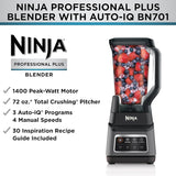 Wholesale-Ninja Professional Blender with Auto-iQ Powerful 1400-Peak-Watt Motor and 72 oz Pitcher-Electro Vision Inc