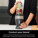 Wholesale-Ninja QB2900 Fit Personal Single-Serve Blender, 700 Watts, 16-oz. Cup-Electro Vision Inc