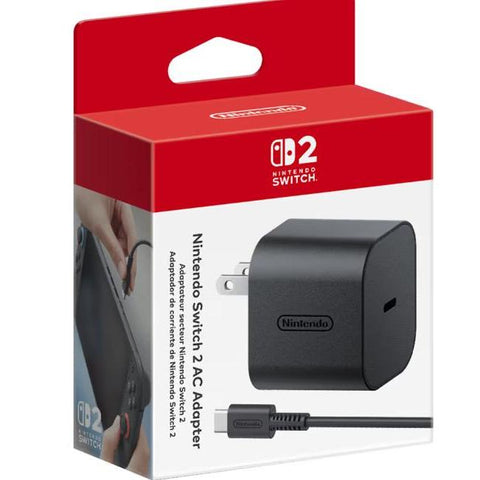 Wholesale-Nintendo 120831 Switch 2 AC Adapter - Black-Adapters-Electro Vision Inc