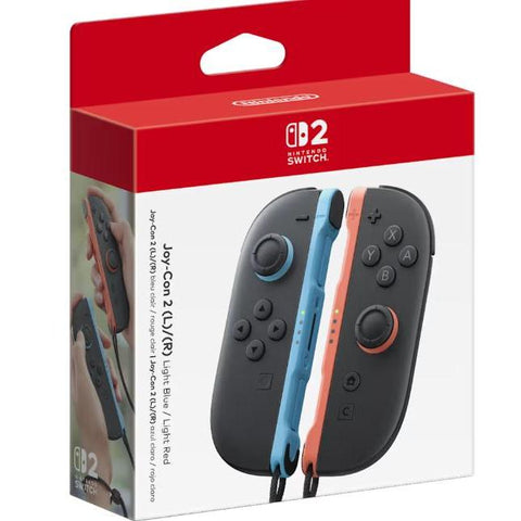 Wholesale-Nintendo 123677 Switch 2 Joy-Con 2 (L)/(R) Light Blue / Light Red (US)-Switch Controller-Electro Vision Inc