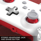 Wholesale-Nintendo Cont-1518385-02 Switch White & Red Enhanced Wired Handheld Controller-Electro Vision Inc
