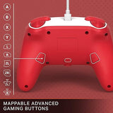 Wholesale-Nintendo Cont-1518385-02 Switch White & Red Enhanced Wired Handheld Controller-Electro Vision Inc