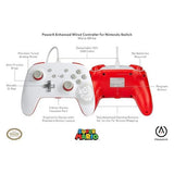 Wholesale-Nintendo Cont-1518385-02 Switch White & Red Enhanced Wired Handheld Controller-Electro Vision Inc