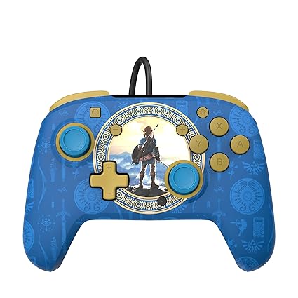 Wholesale-Nintendo PDP Cont-500-134-C6L1-1 REMATCH Enhanced Wired Nintendo Switch Pro Controller Zelda-Electro Vision Inc