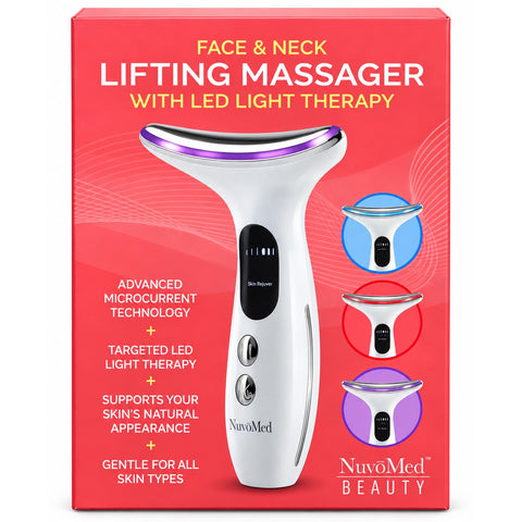 Wholesale-NuvoMed FCM120535 Face & Neck Lifting Massager-Massager-Electro Vision Inc