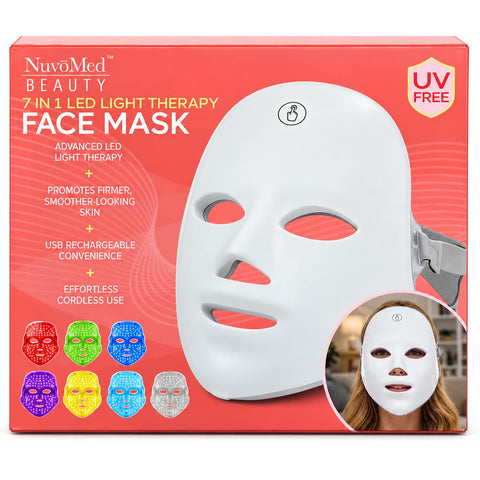 Wholesale-NuvoMed LTM60536 LED Light Therapy 7-in-1 Face Mask-Face Mask-Electro Vision Inc