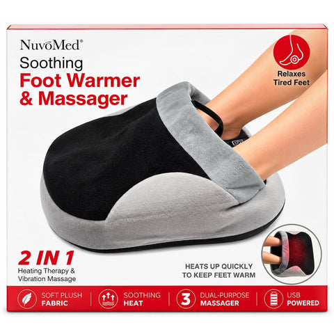 Wholesale-NuvoMed NFWM40493 Soothing Foot Warmer & Massager-Massager-Electro Vision Inc