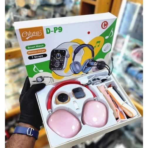 Wholesale-OKPU D-P9 Ultimate Accessory Combo – Smart Watch, Headphones, Speaker, Straps & Charger-Electro Vision Inc