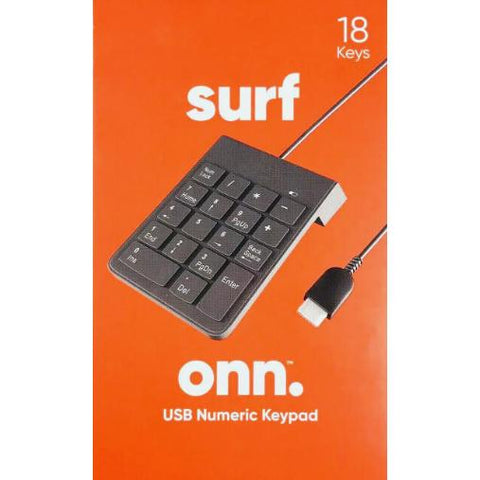 Wholesale-ONN USB Numeric Keypad for Laptops, Model 10009053-Electro Vision Inc