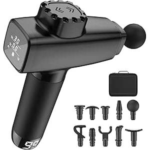 Wholesale-ORIbox MassageGun Percussion Massage Gun with Multiple Heads and Carrying Case-Electro Vision Inc