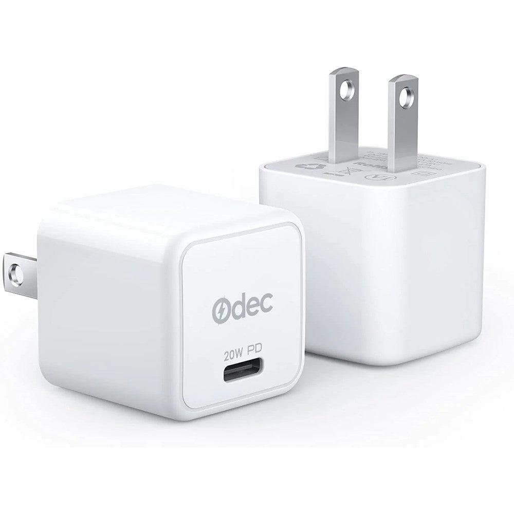 Wholesale-Odec 2 Pack 20W USB PD Wall Charger-Charger-Electro Vision Inc