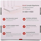 Wholesale-Olax AX1800 Scorpio Giga Home AX1800 Dual-Band Wi-Fi 6 Router-Electro Vision Inc