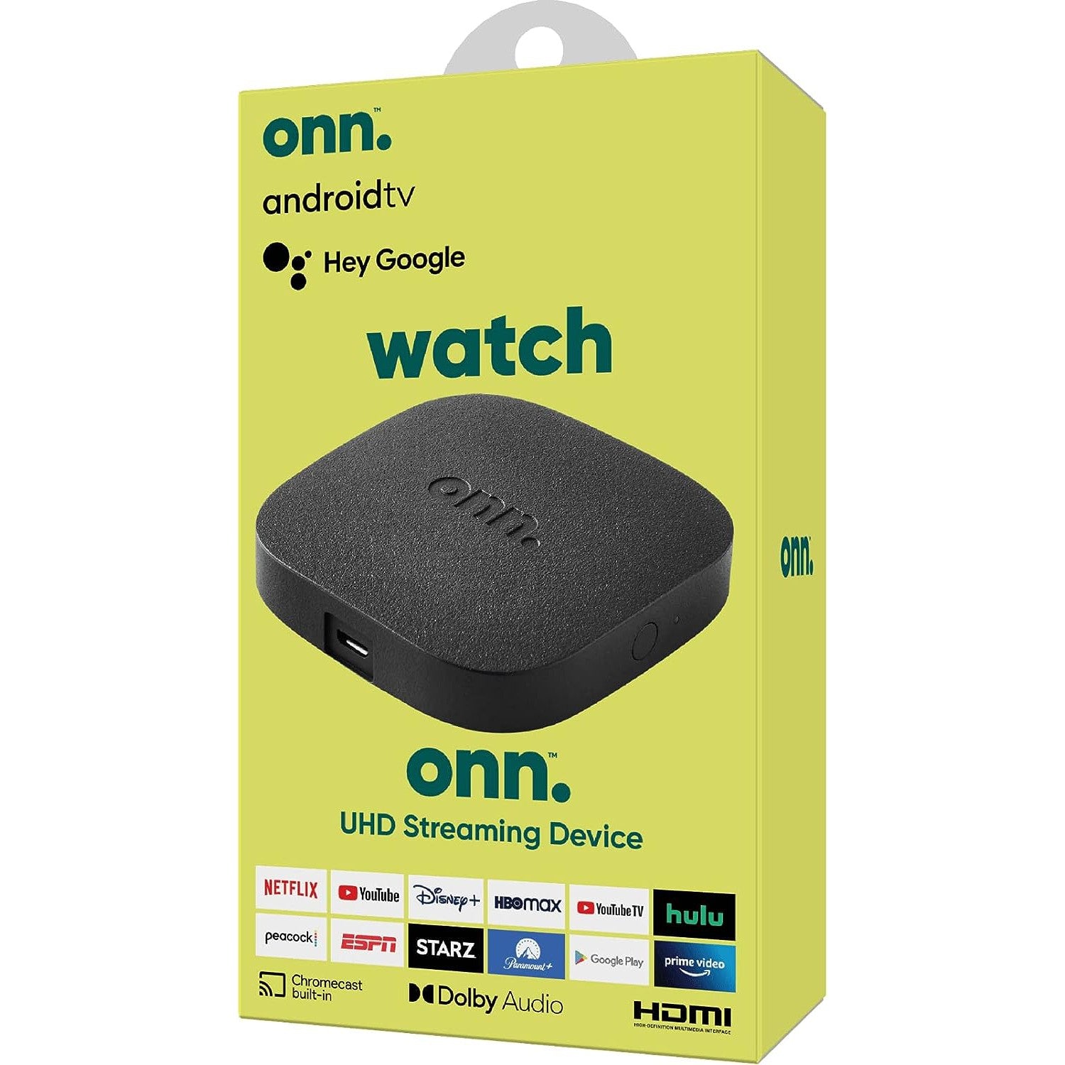Wholesale-Onn. 2323A Google TV 4K Streaming Box, 4K UHD resolution-TV Tuner Cards & Adapters-Electro Vision Inc