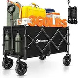 Wholesale-Originsure FoldingCart Collapsible Wagon Cart Foldable - Portable Heavy Duty Folding Beach Wagons with Wheels-Electro Vision Inc