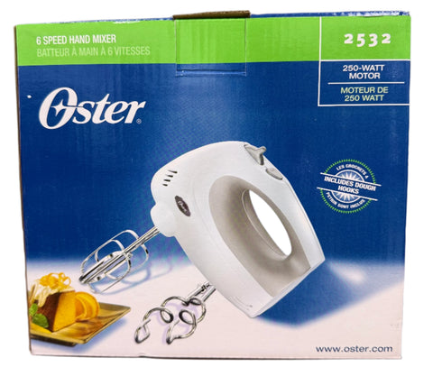 Wholesale-Oster 2532013 Hand Mixer 6 Speed-Hand Mixer-Electro Vision Inc